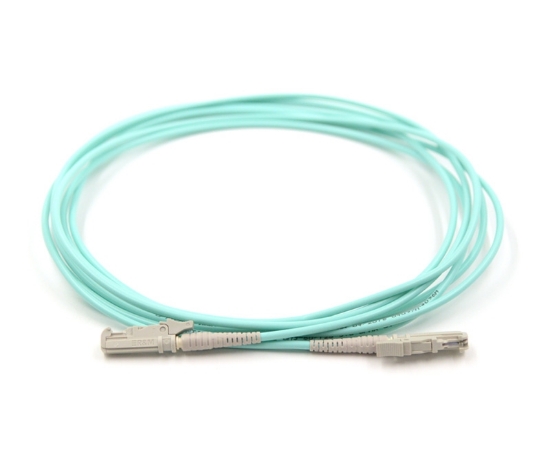 1m, E2000 to E2000, Simplex, OM3, Fiber Optic Patch Cable