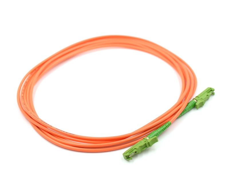 E2000 Apc To E2000 Apc Fiber Patch Cable Simplex Multimode Om2 1