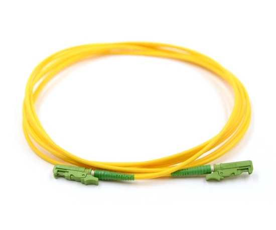 1m, E2000/APC to E2000/APC, Simplex, OS2, Fiber Optic Patch Cable