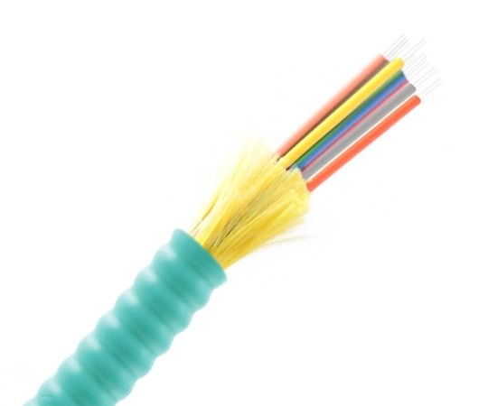 Picture of 8 Fiber Armored Distribution Cable OM3 OFNP