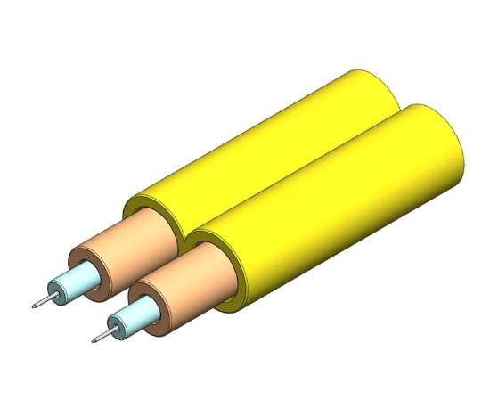 Yellow 2mm Duplex Single Mode OS2 Cable