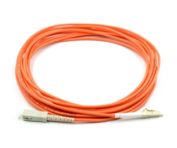 Show details for LC/UPC to SC/UPC Simplex Fiber Optic Patch Cable - 62.5/125µm Multimode OM1 - 3mm Orange PVC Rated Jacket LC to SC, Simplex, Multimode 62.5 Patch Cable