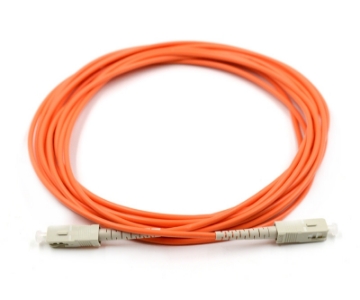 Show details for SC/UPC to SC/UPC Simplex Fiber Optic Patch Cable - 62.5/125µm Multimode OM1 - 3mm Orange PVC Rated Jacket SC to SC, Simplex, Multimode 62.5 Fiber Optic Patch Cable