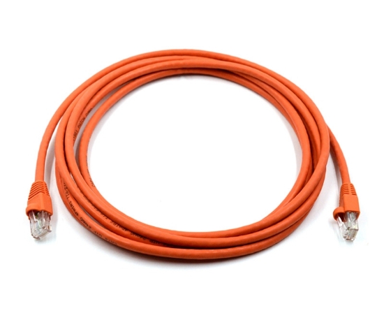 Cat5e Patch Cable - Orange - 0.5 Feet in Total Length