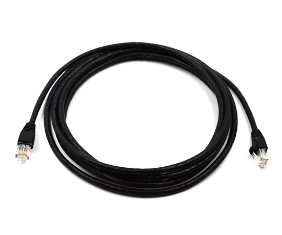 Cat5e Patch Cables - Black - 1 Foot in Total Length