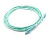 Aqua LC/UPC to LC/UPC Multimode Fiber Optic Patch Cable - 10 meters