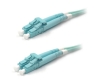 Aqua LC/UPC to LC/UPC Duplex Fiber Optic Patch Cable