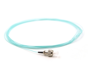 Show details for 1 Fiber FC/UPC Pigtail - 50/125µm Multimode OM4 - Aqua 900µm Jacket FC/UPC 1 Fiber Optic Pigtail - Multimode OM4