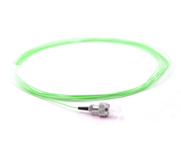 Show details for 1 Fiber FC/UPC Pigtail - 50/125µm Multimode OM5 - Lime Green 900µm Jacket FC/UPC 1 Fiber Optic Pigtail - 50/125µm Multimode OM5