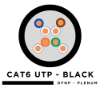 Picture of CAT6 24AWG Solid Bare Copper Cable - 500MHz - Plenum Rated - 1000 Foot Box