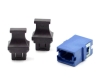 Blue MPO Adapter Standard Footprint, Reduced Flange