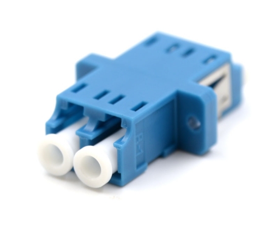 Picture of LC/UPC Singlemode Duplex Unibody Adapter with Flange