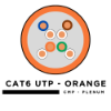 Picture of CAT6 24AWG Solid Bare Copper Cable - 500MHz - Plenum Rated - 1000 Foot Box