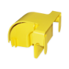 FiberTrack™ Mobilizable Outlet with Cover Set 240mm Cable Runner Yellow ABS