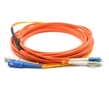 Show details for LC/UPC (Plant Side) to SC/UPC (Equipment Side) Duplex Fiber Optic Mode Conditioning Patch Cable - 62.5/125µm Multimode OM1 - 3mm Orange PVC Rated Jacket LC to SC Mode Conditioning Cable