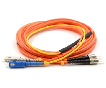 Show details for ST/UPC (Plant Side) to SC/UPC (Equipment Side) Duplex Fiber Optic Mode Conditioning Patch Cable - 62.5/125µm Multimode OM1 - 3mm Orange PVC Rated Jacket 	ST to SC Mode Conditioning Cable
