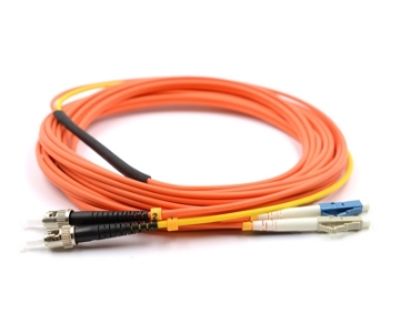 Show details for LC/UPC (Plant Side) to ST/UPC (Equipment Side) Duplex Fiber Optic Mode Conditioning Patch Cable - 62.5/125µm Multimode OM1 - 3mm Orange PVC Rated Jacket LC to ST Mode Conditioning Cable