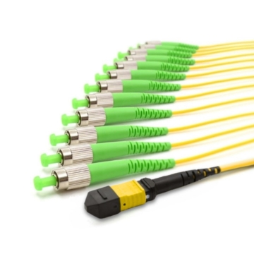 Show details for 12 Fiber MPO/APC Low Loss Female to (x12) FC/APC - 9/125µm Singlemode OS2 - Micro Distribution Yellow Plenum Rated - 0.5 Meter Breakout Length using 2mm Tubing Picture of 12 Fiber MPO/APC Low Loss Female to (x12) FC/APC - 9/125µm Singlemode OS2 - Micro Distribution Yellow Plenum Rated - 0.5 Meter Breakout Length using 2mm Tubing