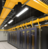 Picture of FiberTrack™ 240mm to 120mm Transitional T Component Cable Runner Yellow ABS