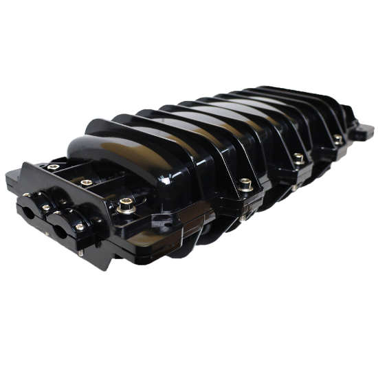 Picture of 72-Fiber Optic Outdoor Horizontal Splice Closure – 4 Ports at 20mm (x2) and 25mm (x2)