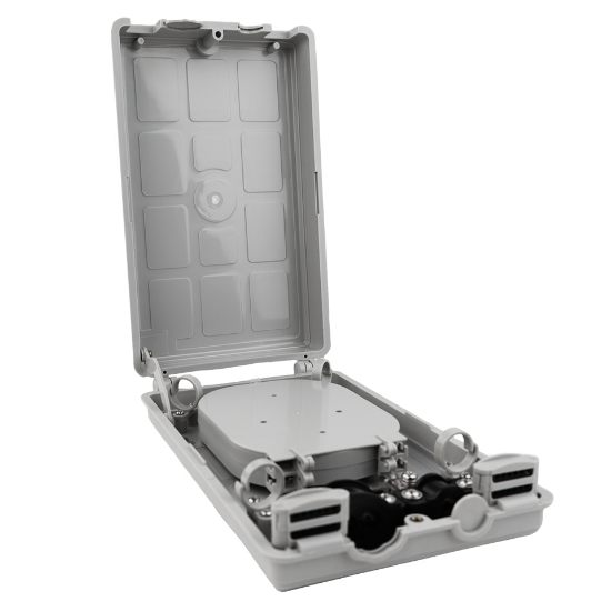 Picture of 48-Fiber Termination Box – 2 Input Ports (12mm and 16mm), 24 Output Ports (3mm)