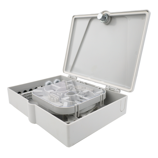 Picture of 12-Fiber Termination Box – 2 Input Glands (12mm), 12 Output Ports (3mm)