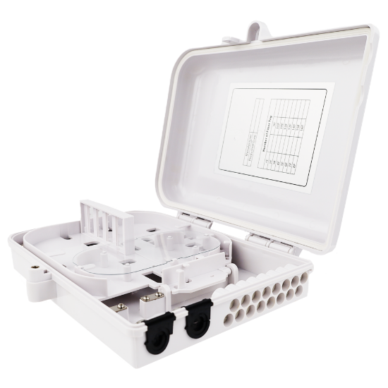 Picture of 24-Fiber Termination Box – 2 Input Ports (12mm), 16 Output Ports (3mm)