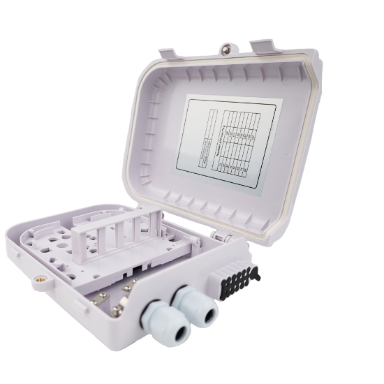 Picture of 12-Fiber Termination Box – 3 Input Ports (12mm), 12 Output Ports (3mm)