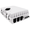 Picture of 12-Fiber Termination Box – 3 Input Ports (16mm), 12 Output Ports (3mm)