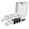Picture of 12-Fiber Termination Box – 3 Input Ports (16mm), 12 Output Ports (3mm) – Supports LGX-type Splitter Box