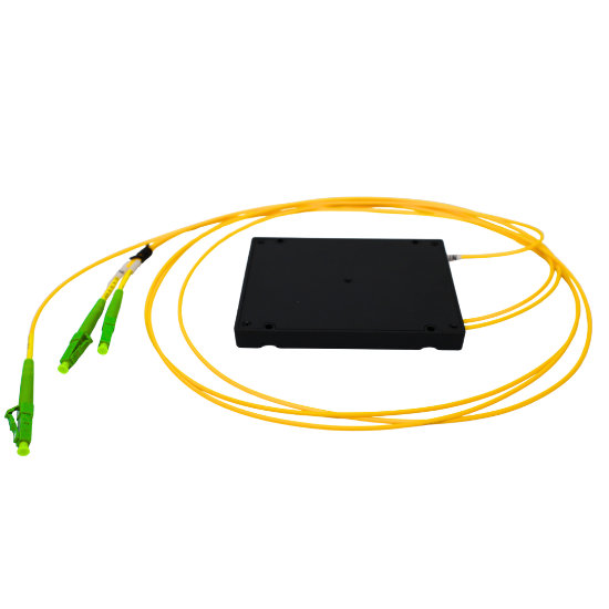 Picture of 1x2 PLC Fiber Optic Splitter in ABS Box